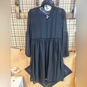 Matilda Jane Women’s Lined Swiss Dot Dress Medium